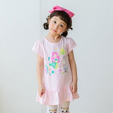 라라아망 여아용 반짝조가비 원피스