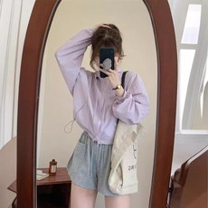 아이엠몽 여성용 하루아 캐주얼 숏 바람막이 자켓