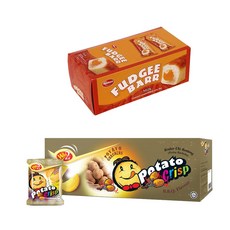 韓國精典零食組, 餅乾 15g 60入+牛奶口味 42g 12入, 1組