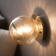 hit LIGHTING Sto 1燈吸頂壁燈 E26399, 金色, 1個