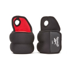 Reebok 手腕負重帶 RAWT-11212 2入, 黑色的, 1.5公斤