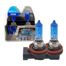 POWER WHITE 5000K H11 12V 55W 燈泡 2入, 1套, 混合顏色