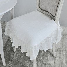 CoTe TaBLe 荷葉邊亞麻椅墊