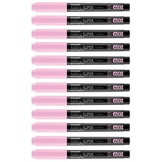 Monami Adding SUPER 600 馬卡龍色螢光筆, 粉彩粉紅, 1盒