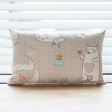 BEAUTE HOUSE 露營用枕套, 小熊愛心款