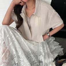 NANING9 Katemo亞麻夾克, 淺米色, 1個