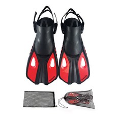 Kkaebida 短蛙鞋 + 網眼袋套組, 紅色