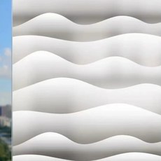 언헤브 패턴 유리창 필름 시트지, 03웨이브, 60 x 300 cm