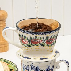 PRACA 波蘭風格陶瓷濾杯 鬱金香, 單品, 1個