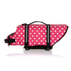 藍色工廠狗救生衣BF044, 粉紅點