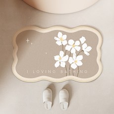 Good Shop 廚房浴室腳踏墊, 花朵圖案