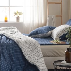 gBEDDING Coming Line30支柔棉四季被套+枕套組