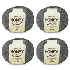 編織羊毛線 30g, 黑色灰色