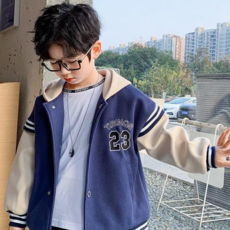 男童連帽棒球外套