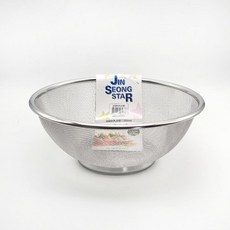 Jin Seong Star 全不鏽鋼圓形濾網籃, 1個, 單色