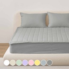 韓國 amante Super Cotton 60支高密度棉質床墊, 深灰色