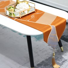 JCP 幾何圖案桌旗, S(33 x 180 cm), 橘色, 1個