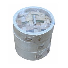 3層竹編蒸籠, 直徑 10 厘米 x 高 11.5 厘米, 1個