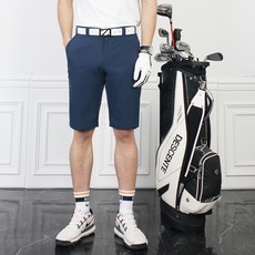 MINEFLOW 男款高爾夫BT彈性雙線短褲