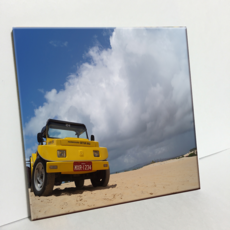 HTP 海邊的車 燒製瓷磚 C48