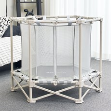 아이플러스 웰기어 점핑 원터치 접이식 트램폴린, 1개, 새틴베이지 1개, 새틴베이지