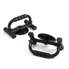 Tree 바디업 흡착식 푸쉬업바 2p, 블랙 + 블랙