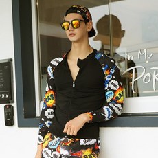 JOYHOLLY 男款 BANG BANG 拉鍊防磨上衣