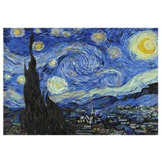 코쿼드 DIY 명화그리기 유화 그림 세트 600 x 750 mm, H02 고흐의 별이 빛나는 밤에, 1개