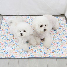 이츠독 반려동물 인견 쿨링 매트 봄날의 곰, 혼합색상, 1개
