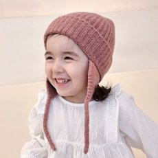 우주아이 군밤이 보온 귀달이모자