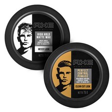 AXE 男士高定型啞光髮蠟 75 克 + 完美控油髮蠟 75 克套組, 1套
