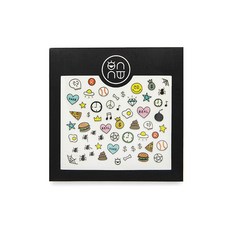 onnu 街頭風格美甲藝術貼紙, 混合色, 1組