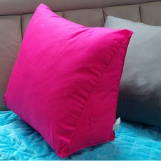 Sunheeshop 三角靠墊 8101, 亮粉色