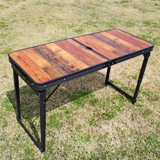 camp village 胡桃木輕薄型折疊桌, 混色