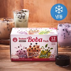 오스버블 인스턴트 보바팩 버블티 3종 x 65g x 4개입 세트 (냉동), 780g, 1세트