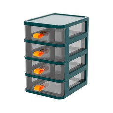 벨류하우스 손잡이 멀티 오피스 책상 4단 보관함, 05 에메랄드 그린