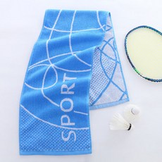 SONIO 柔軟字母運動毛巾 22 x 100 cm, 1個, 05 線條藍