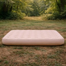 아이두젠 오토 펌프 캠핑 자충 에어 매트 더블, 베이지