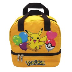 PoKeMoN 寶可夢 雙層保溫便當袋 2, 1個, 皮卡丘 黃色