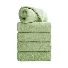 TOWEL TOKTOK 韓國製飯店毛巾 200g 40支 精梳棉, 淺綠色, 5條