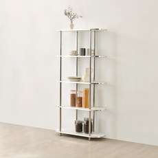 이노센트 블링 미드센츄리 모듈형 800 수납 선반장, 화이트, 5단