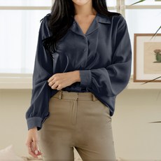 Dearlola 女款防皺開襟長袖襯衫