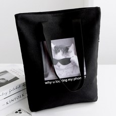 拉蒙 貓咪帆布托特包