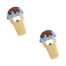 Booth Market 冰淇淋造型開瓶器, 藍色, 2個