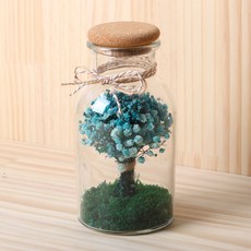 ROMANTIC NOVEMBER 滿天星透明迷你瓶 500ml, 水藍色