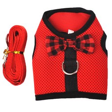 兔子背心式胸背帶 M, 紅色, 1個