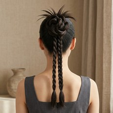 Alleophom 女性用邦斯風格麻花辮假髮 L264-0073