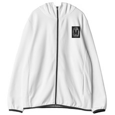 Montimon 男性 FINGER PRINT 印花線條連帽拉鍊外套