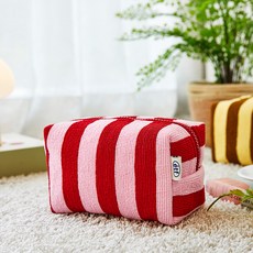 Modern House Weekend 毛圈布條紋標準收納包