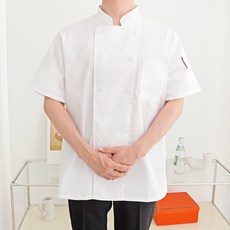 Le Bata China領短袖廚師服+襪子組